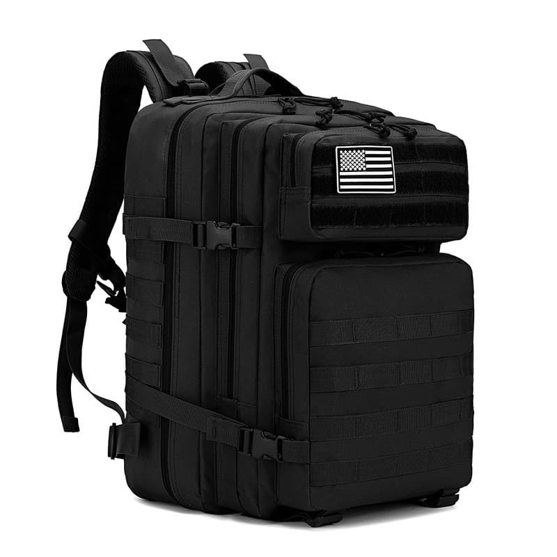 Outdoor 3P attack tactical backpack multifunctional 45L large capacity camouflage outdoor sports mountaineering double side shoulder bag