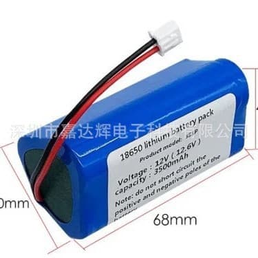 12V 3500mAh 3S 18650 Li-ion rechargeable battery for CCTV cameras and other devices