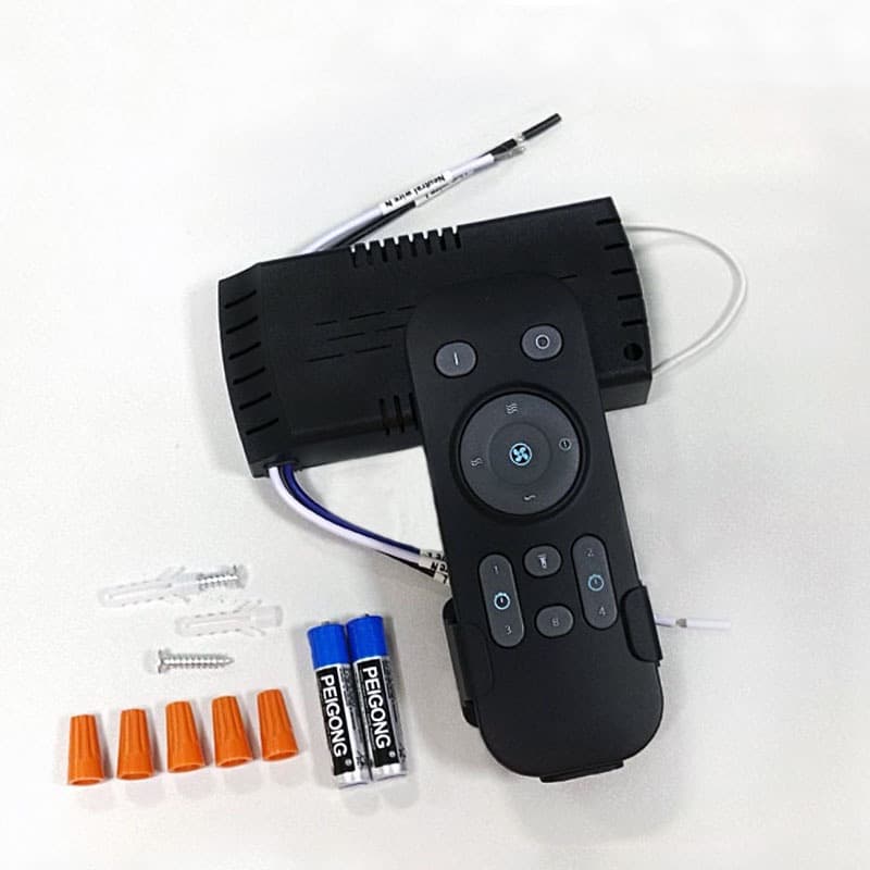 MD Ceiling Fan Light Low Voltage Variable Frequency Remote Control 6-Speed Speed Control Remote Receiver Controller Fan Light Power 36-45W