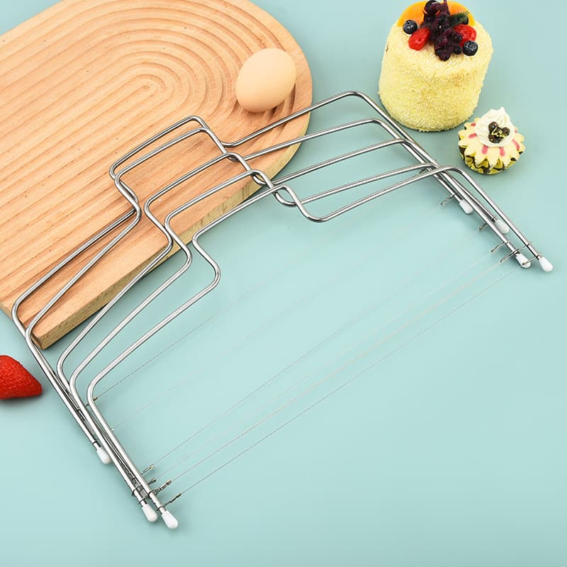 Single and double line slicer, 8-speed adjustable slicer, 304 stainless steel bread toast divider, cake cutter and layerer