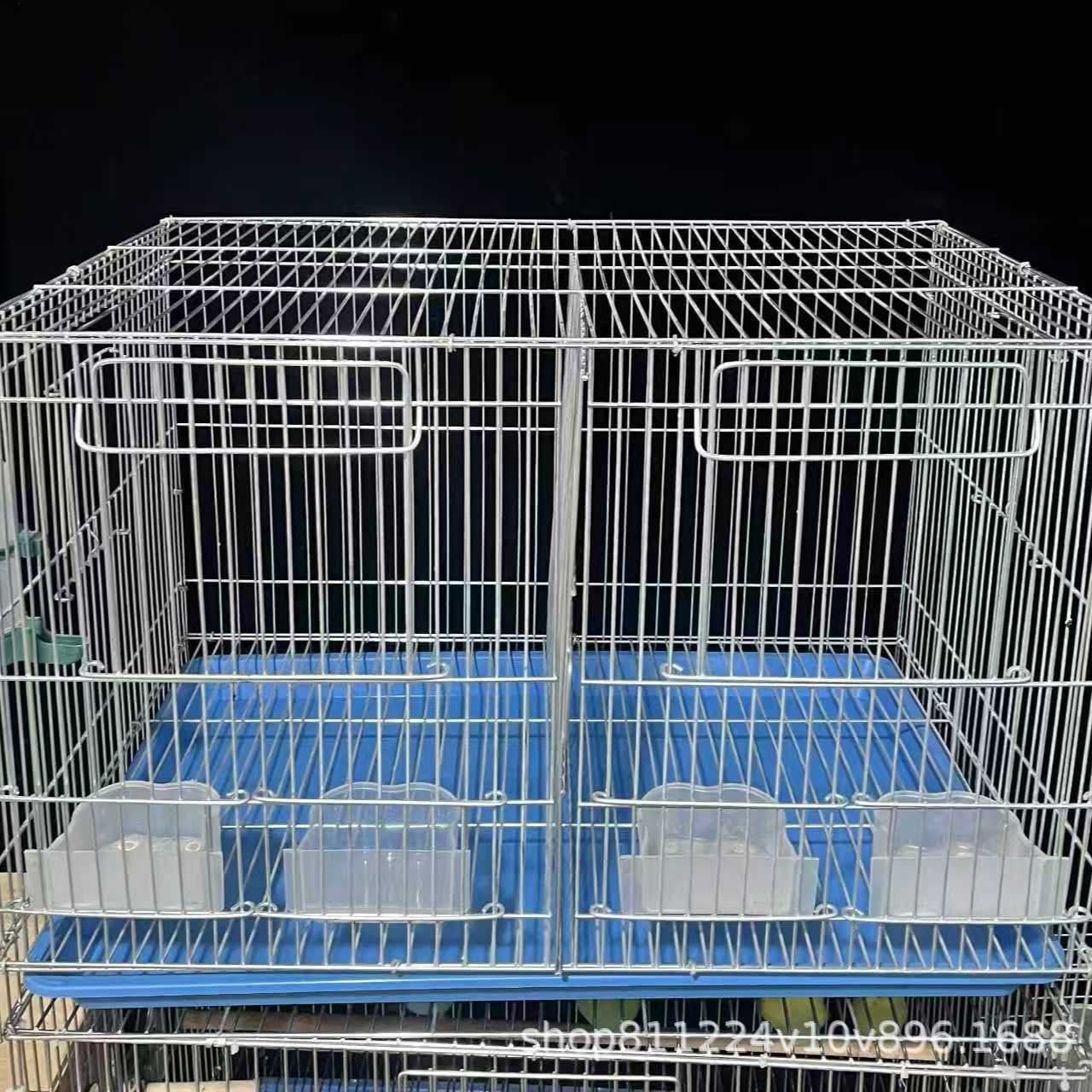 Large Space Galvanized Breeding Cage for Budgies, Mynah, Lovebirds, Cockatiels, Parrots, Electro-Galvanized Parrot Breeding Cage