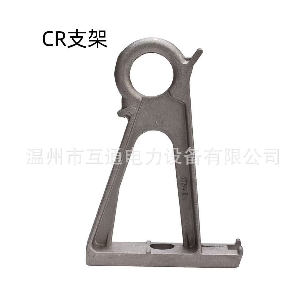 CR aluminum alloy wall corner cable pole power fittings bracket, insulated suspension, railway contact anchor clamp, export-type