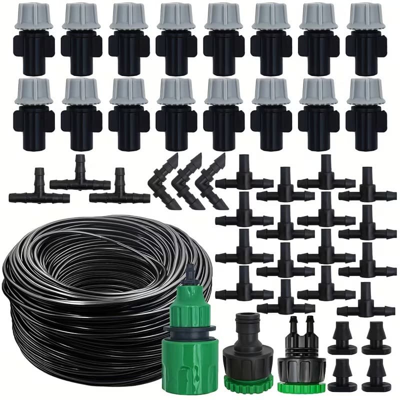 Gray Atomizing Watering Nozzle Automatic Flower Watering Device Cooling Spray Irrigation System Gardening Courtyard Irrigation Equipment