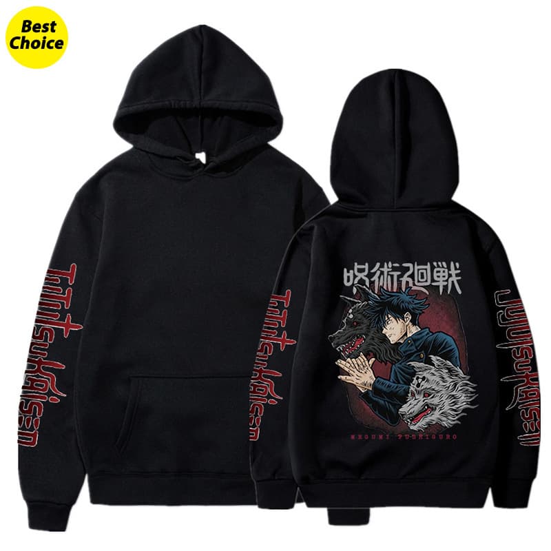 Jujutsu Kaisen Hoodies for Men Women Anime Graphic Hooded Sweatshirt
