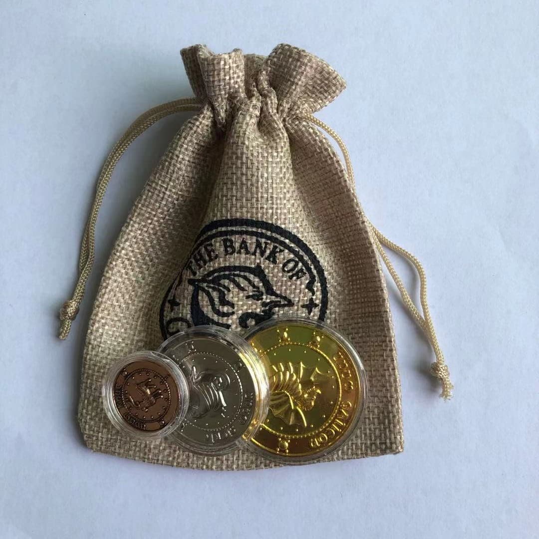Harry Potter Movie Series Ravenclaw Commemorative Coin Badge Coin Elf Money Bag Student Creative Gift