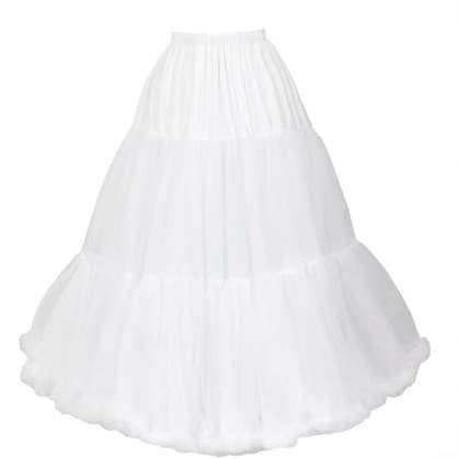 Lolita Daily Long Multi-Layer Soft Mesh Cos Puffy Skirt Petticoat Half Skirt Dress