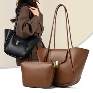 Cross-Border Premium Large Capacity Bag, New Fashion Niche Commuter Tote, Korean Style Shoulder Bag Underarm Bag