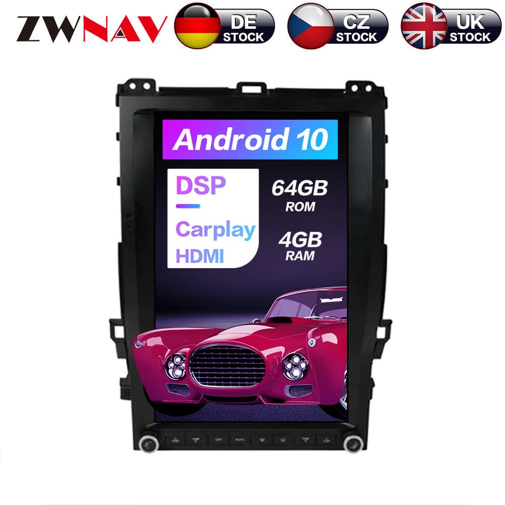 Suitable for Toyota Prado 13.6-inch 2002-2010 Tesla style Android car vertical screen navigation GPS