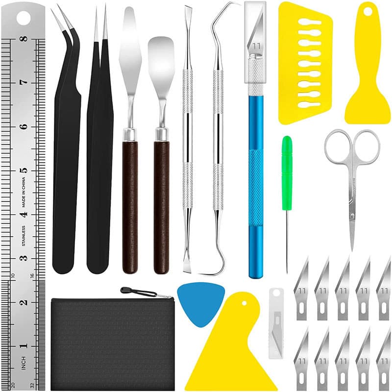 25-Piece Vinyl Weed Tool Set for Scrapbooking, Embossing, Cutting, Splicing, and Lettering Vinyl Tools