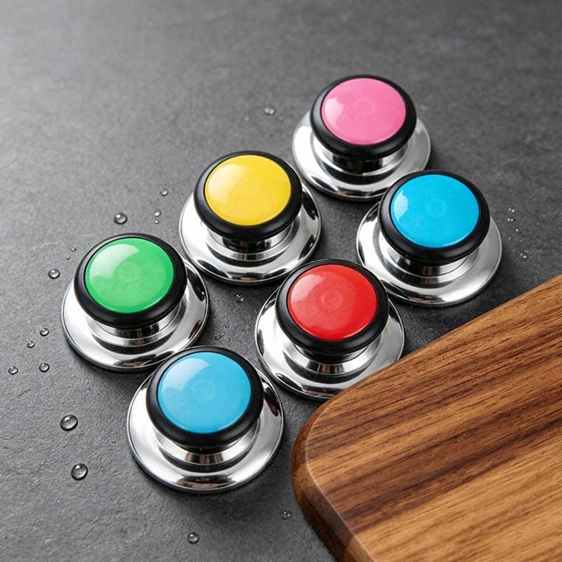 Colored plastic pot knobs, kitchen universal pot lids, top caps, pot lid handles, pot lid accessories, pot handles, accessories caps
