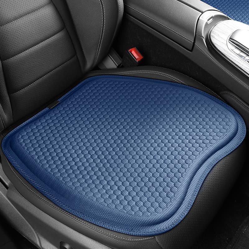 Cross-Border Hot Selling New Honeycomb Gel Car Cushion, All-Season Comfortable Breathable Ice-Feel Fabric Seat Pad