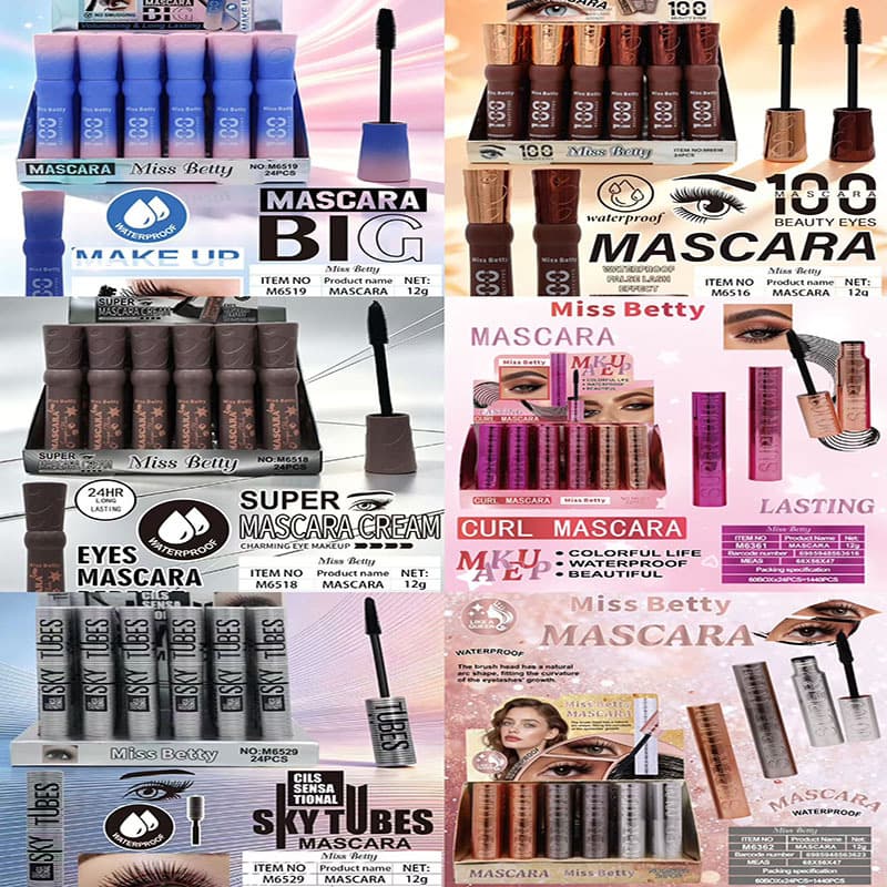 New Product Export Cross-border MissBetty Voluminous Curling Waterproof Mascara Makeup Wholesale Mascara Cream