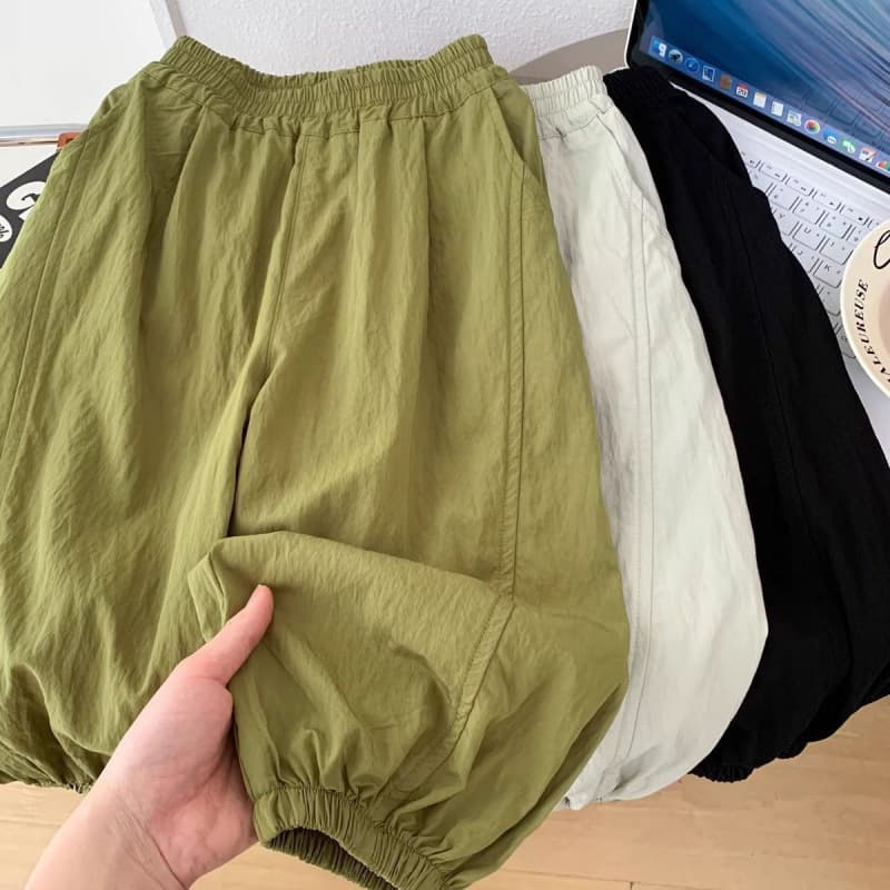 Kids Summer Thin Mosquito Repellent Pants, Boys and Girls Soft Medium Small Children Loose Tapered Pants Mosquito Repellent Pants for Boys