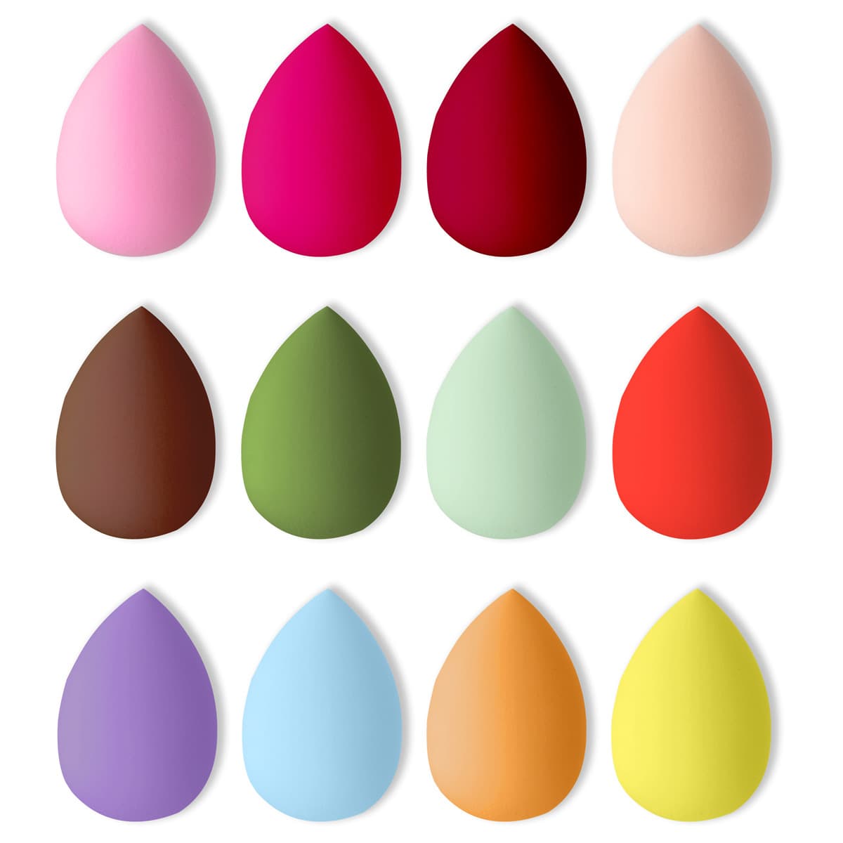 Factory Direct Beauty Blender Makeup Sponge Gourd Puff Teardrop Puff Makeup Egg Cosmetic Egg Angled Cut Sponge Puff