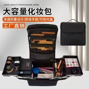 Factory Wholesale Large Capacity Cosmetic Case Bag Tattoo Nail Art Handbag Makeup Artist Tool Storage Bag Cross-border