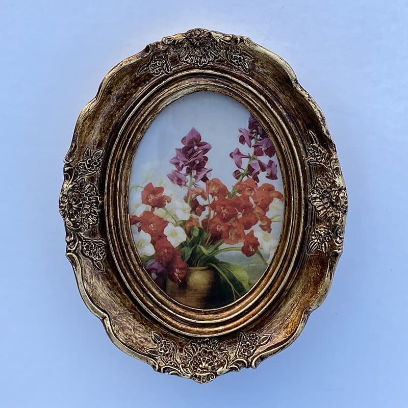 European Countryside Retro Resin Photo Frame Wall Hanging Ornament Photo Wall American Rustic Style Artistic Creative Entryway Mural