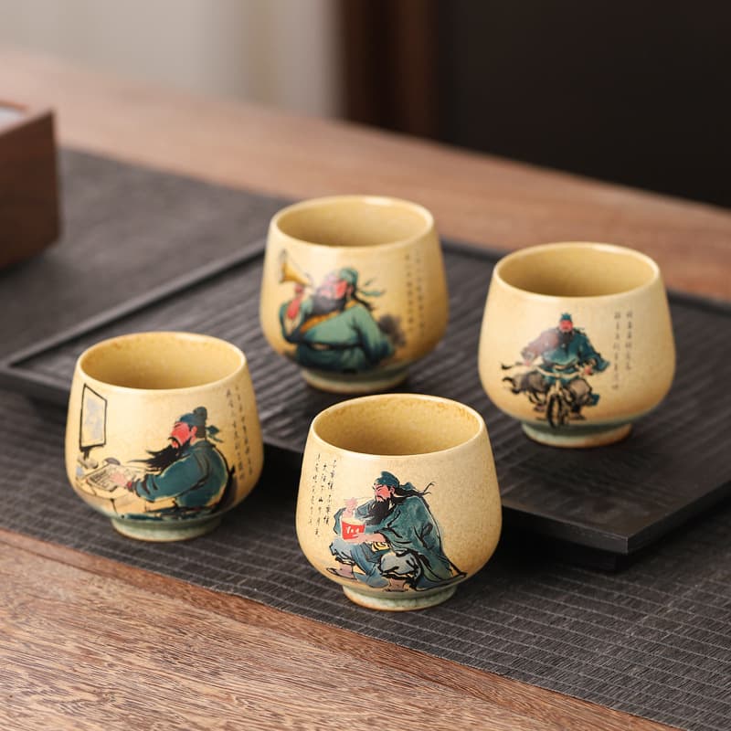 Wood-Fired Kiln Transformation Master Cup Tea Cup Creative Guan Yu Zen Cup Home Use Coarse Clay Single Cup Kung Fu Tea Set