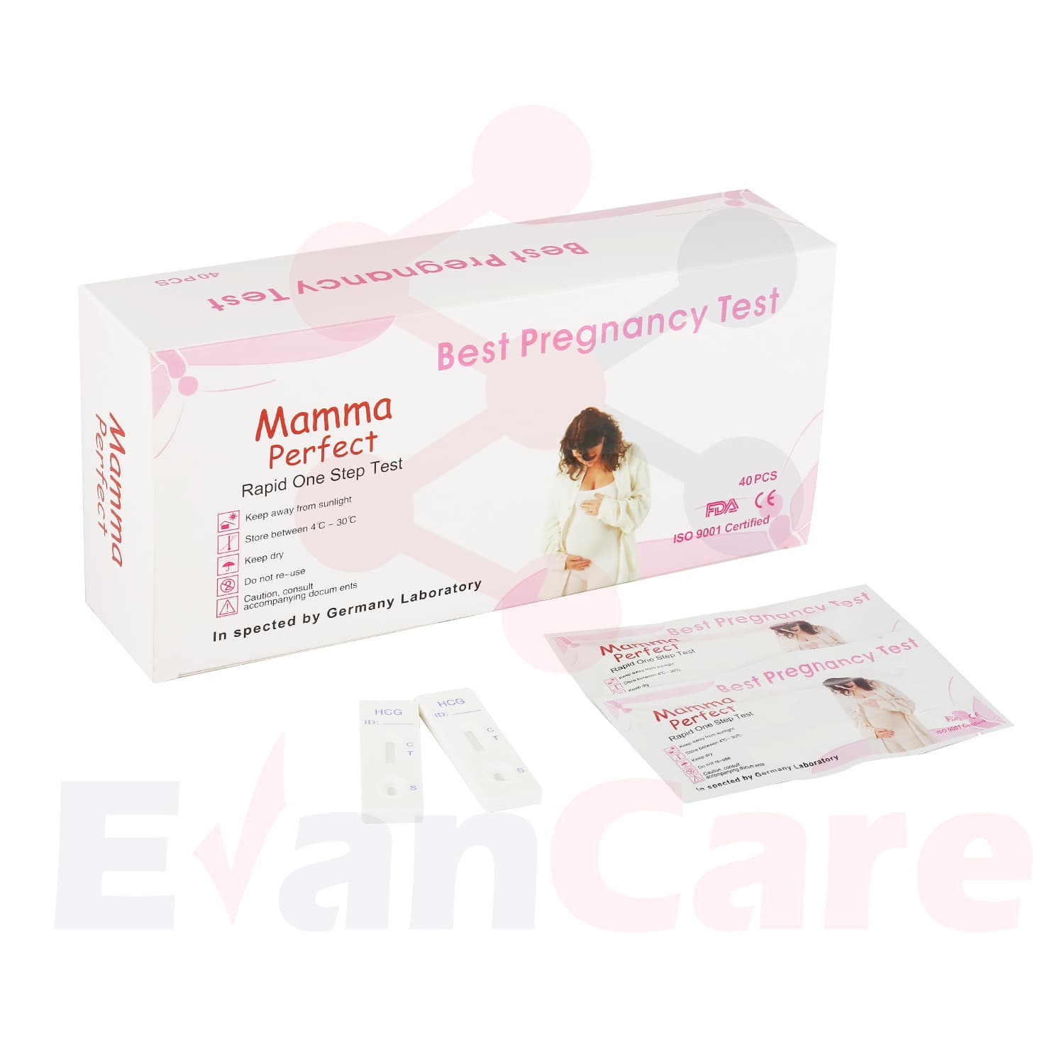 Cross-border Export English HCG Amazon Hot Selling Mom Card Pregnancy Test Stick Pregnancy Test Strip Pregnancy Test Card