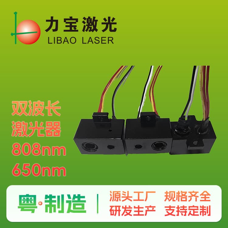Dual-Wavelength Infrared Laser Emitter 808nm 650nm Security Surveillance Laser Head Sensor Infrared Beam