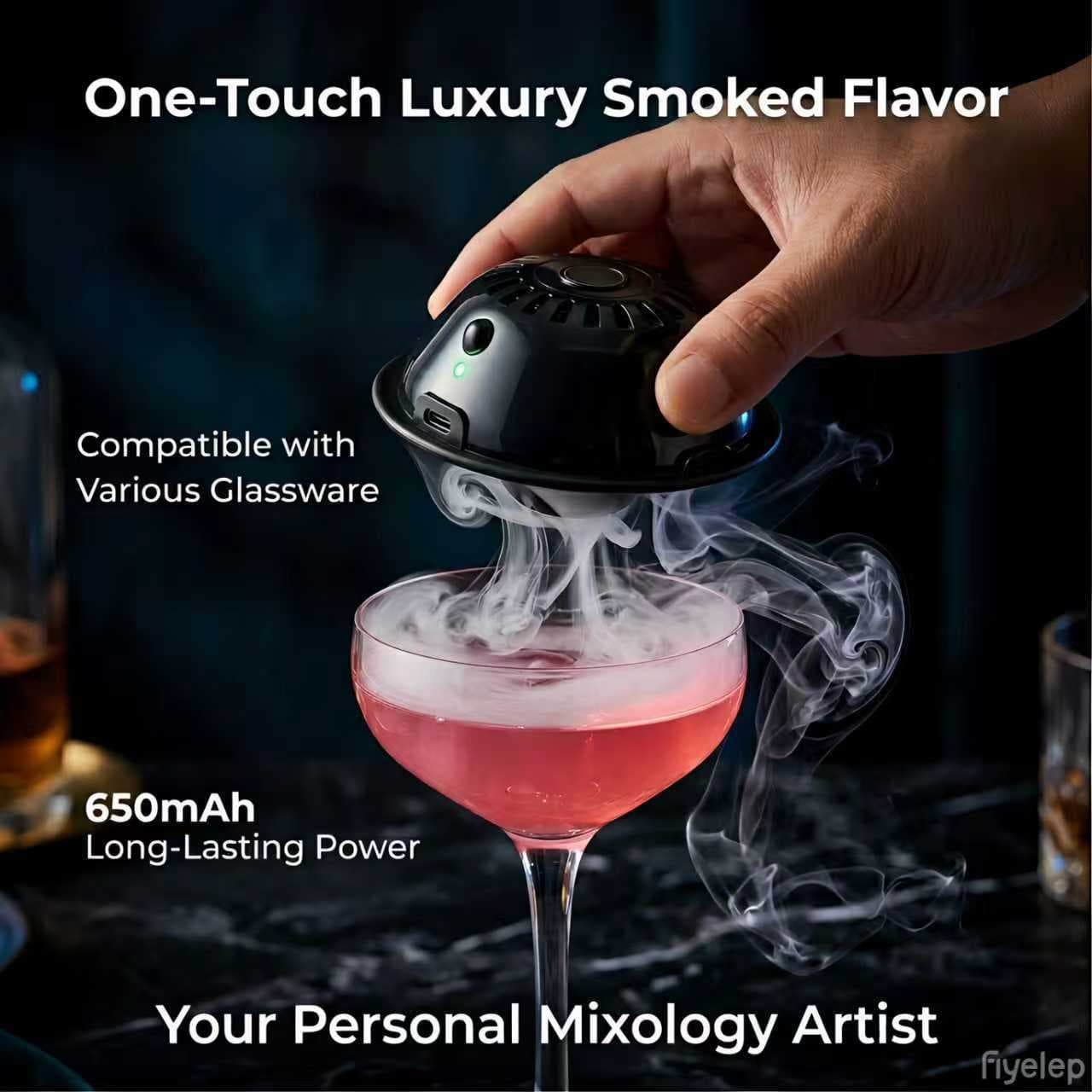 Cross-border smoker Amazon best-selling electric cocktail smoker bartending smoking set