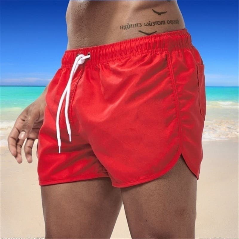 Men's Beach Shorts Outer Wear Men's Three-Quarter Length Beach Sports Quick-Dry Shorts Casual Pants Swim Trunks Customizable Logo