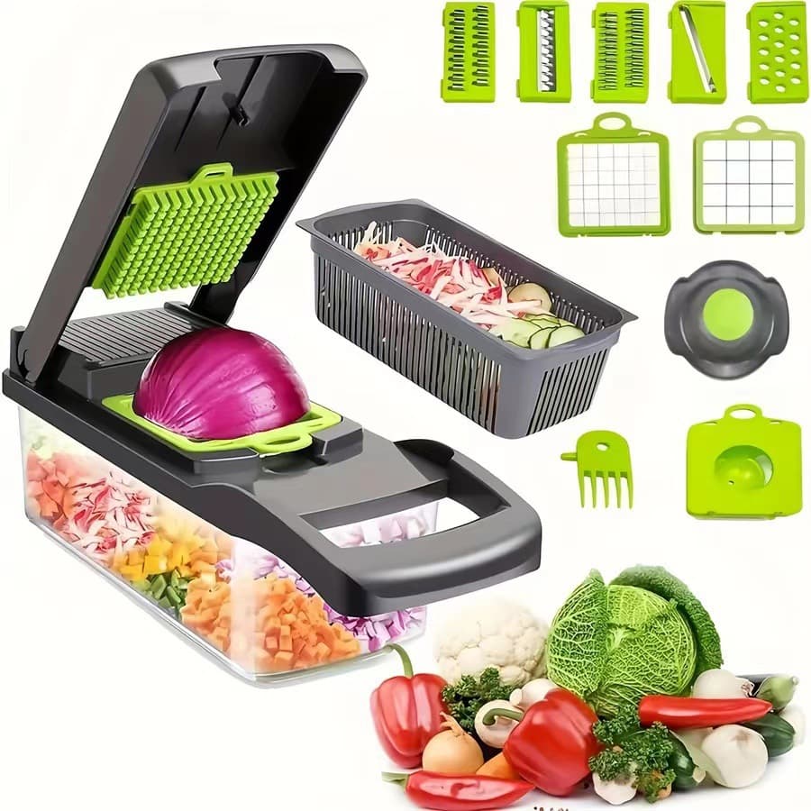 Multi-Function Vegetable Chopper Amazon Kitchen Dicing Tool Grater Shredder Set Vegetable Cutter