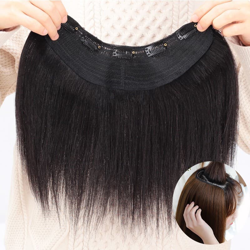 One-piece Voluminous Hair Extension U-Shaped Hair Topper for Thin Hair, Root Boost