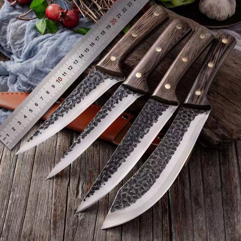 Wholesale forged chicken wing wood boning pork division knife, hand-forged boning specialized knife, meat deboning and vendor's cleaver