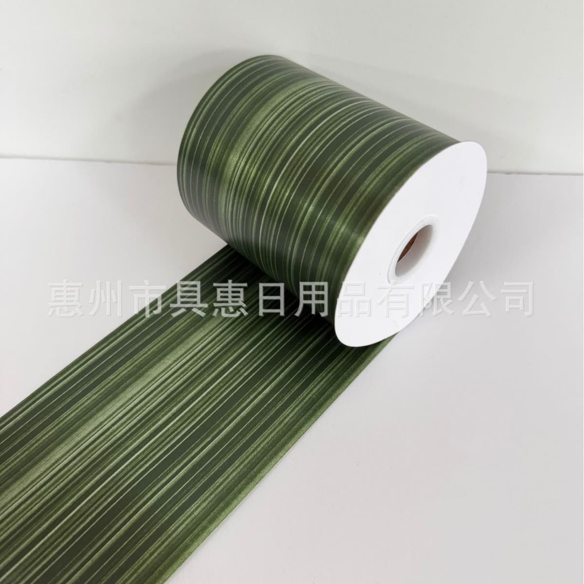 50m Ribbon Pull Streamer Roll, Bark Texture Ribbon with Bamboo Leaf Simulation, Gift Bouquet Wrapping Decoration