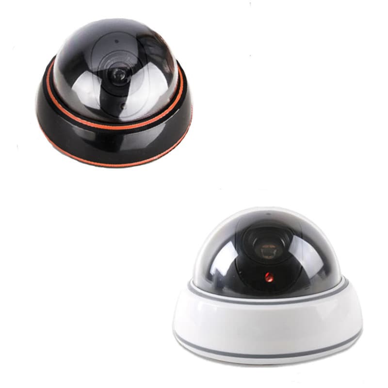 Dummy Security Camera Indoor Surveillance Model Fake CCTV Fake Monitor Black and White Logo Fake Housing Infrared