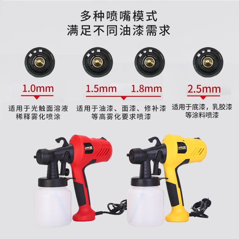 Cross-border plug-in electric paint spray gun handheld household paint spraying machine US, UK and European standards can OEM customized paint gun