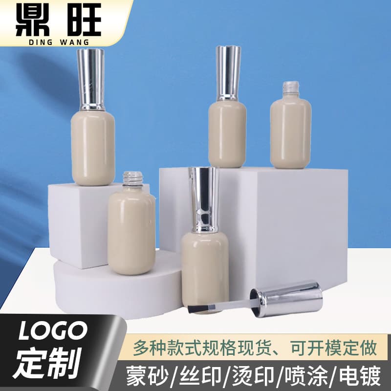 Factory Direct 10ml Glass Nail Polish Empty Bottle, Glass Brush Bottle, Nail Oil Refill Bottle, Gel Polish Bottle with Printing