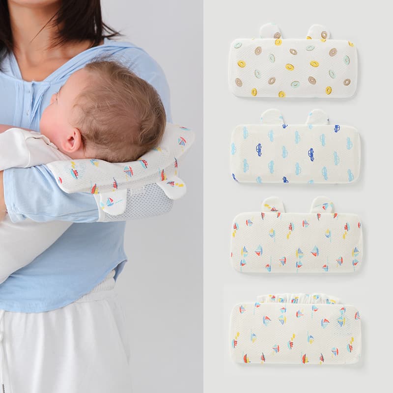 Newborn arm pillow for holding/feeding babies, breastfeeding ice sleeve covers summer cool pillow soft cool mat breathable