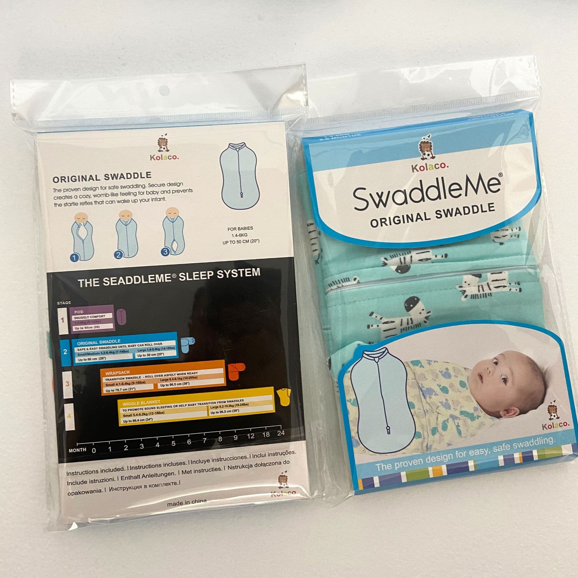 Baby Swaddle Sleep Sack Newborn Swaddle Wrap Anti-Kick Blanket Air Conditioning Sleep Sack SWADDLE ME