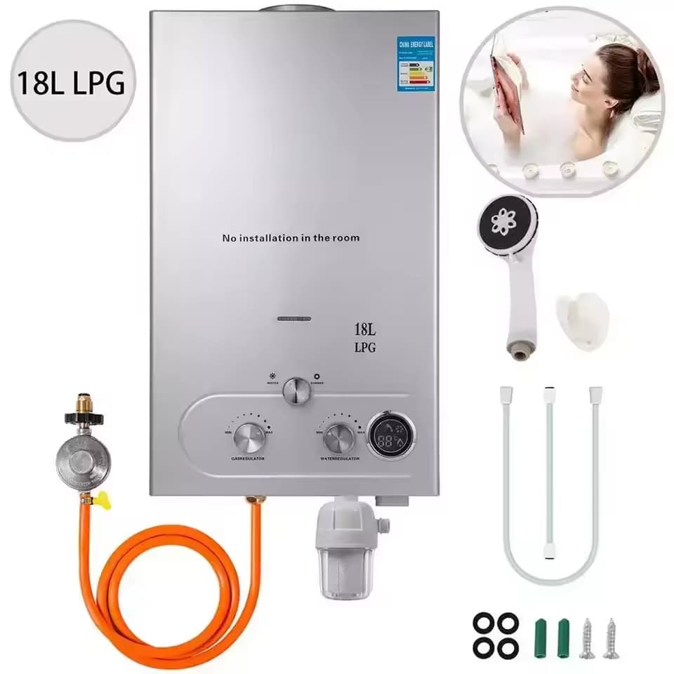 Factory direct sales gas water heater natural gas water heater ready-to-burn instant hot copper water tank water heater liquefied gas