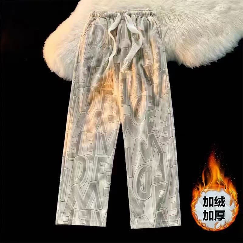 Fashion Men's Pants Full Print High Street Cool Ins Casual Long Pants Loose Wide Leg Trendy Brand Men's Export