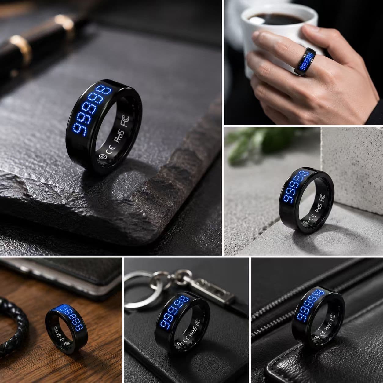Cross-border Exclusive Mu Smart Ring Counter Waterproof Touch Digital Display Electronic Bead Counting Ring Smart Counter