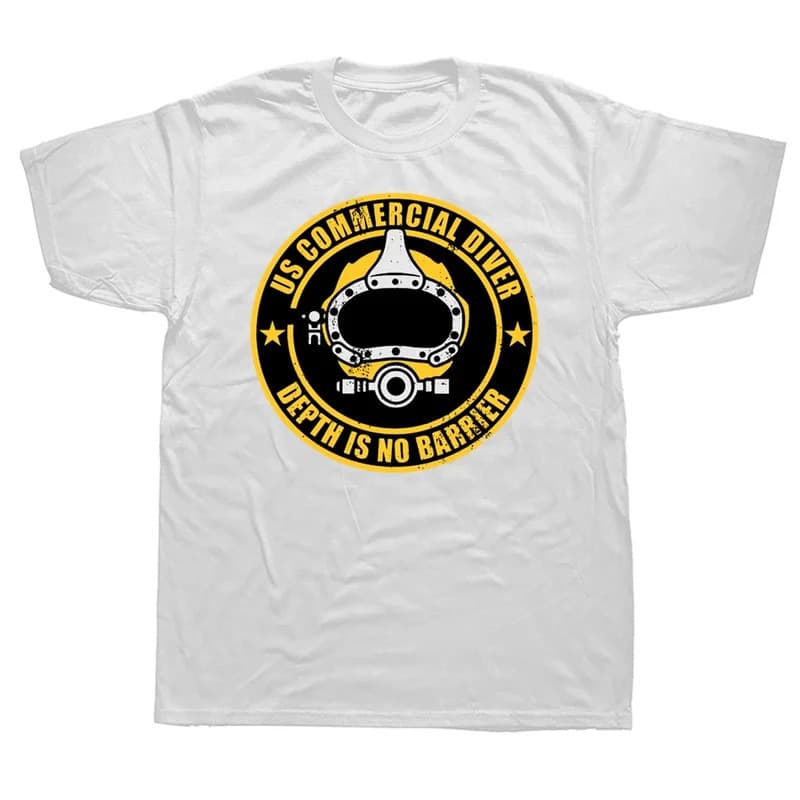 [Cross-border EU Size] US Commercial Fashion T-Shirts Scuba Diver Advent