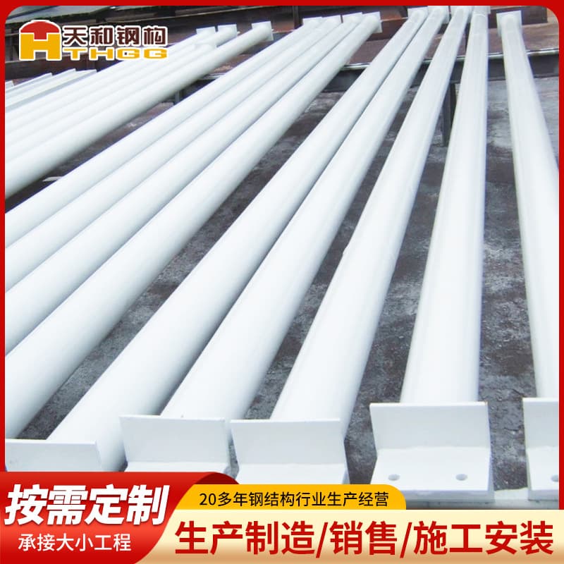 Traffic Safety Equipment Wholesale Traffic Sign Pole Steel Structure Processing Galvanized Warning Sign Pole Qingdao Manufacturer Wholesale