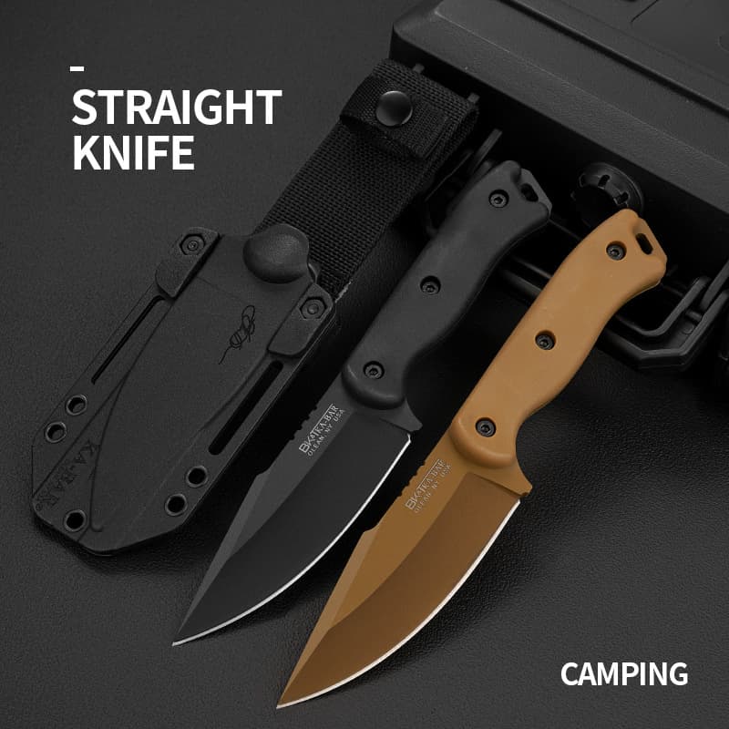 Cross-border Explosive Straight Knife Outdoor Knife Portable Survival Knife Saber Field Hunting High Hardness Survival Knife
