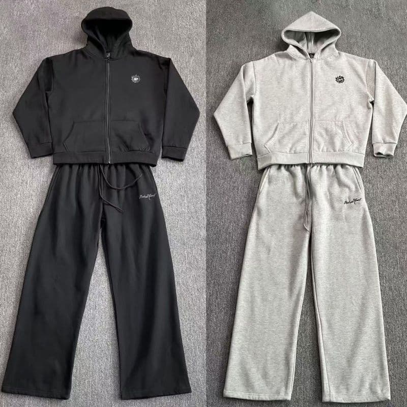 Cross-border European and American trendy brand letter print hoodie and sweatpants Y2k men's street casual set for export