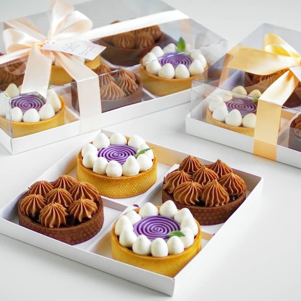 Donut Fruit Tart Packaging Box, French Tart Lemon Tart, Puff Pastry Dessert Mousse, Western Pastry Afternoon Tea Packing Box