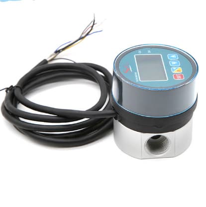 ZJ-LCD-485ZATL-12 Digital Display Oval Gear Flow Meter, Liquid Meter with 4-Part Aluminum Alloy Pipe Diameter