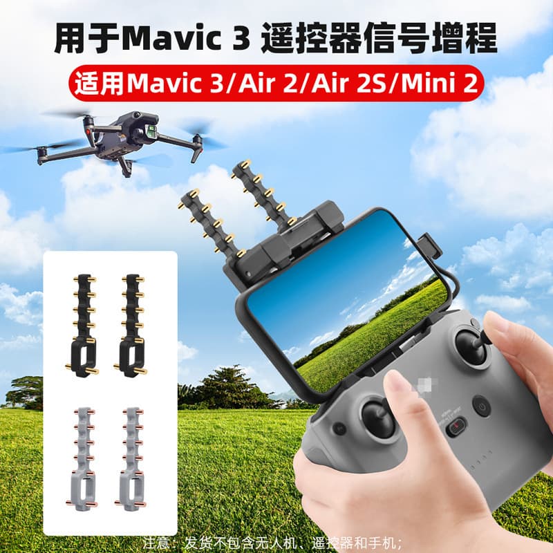 BRDRC Yagi Antenna for DJI MINI 3/4 PRO, Mavic 3/AIR 3/NEO Remote Controller Range Extender Accessory
