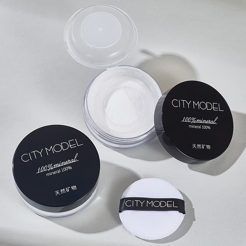 CITY MODEL Soft Matte Loose Powder Fine Texture Long-Lasting Non-Fading Touch-Up Setting Powder Affordable Cosmetics Manufacturer