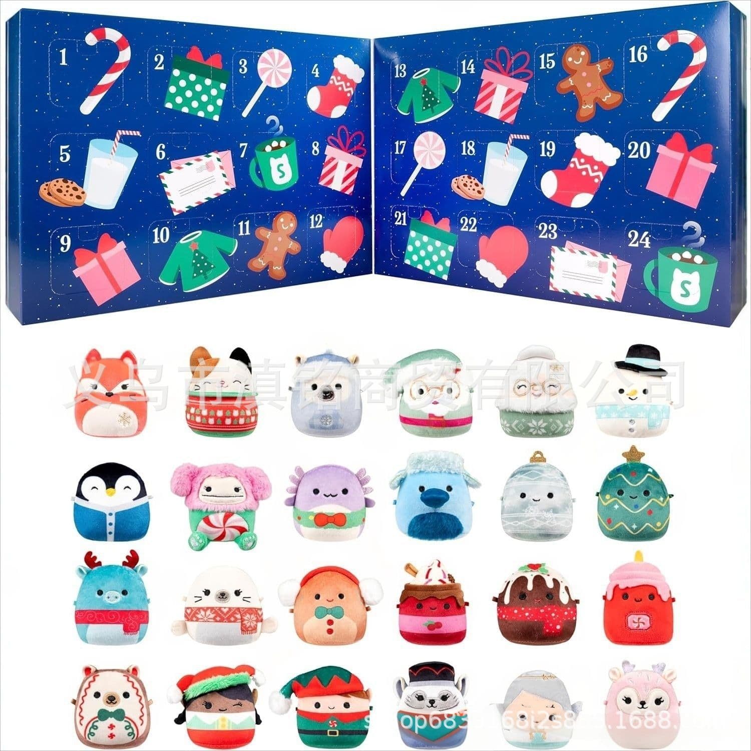 2025 cross-border Christmas PVC blind box Original 24-Day Micromallows Holiday