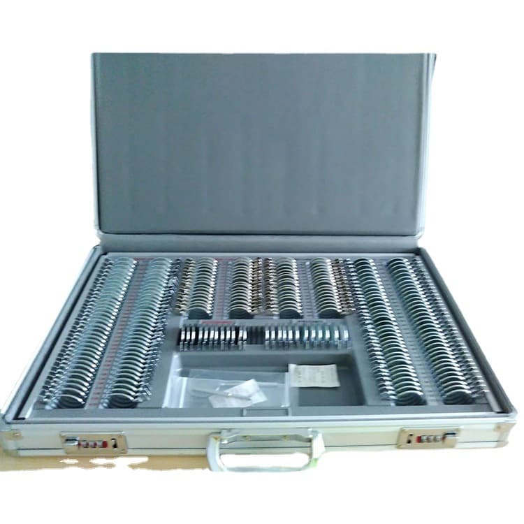 Foreign trade export glasses insert box 232 metal outer ring glasses insert box Optometry equipment lens box