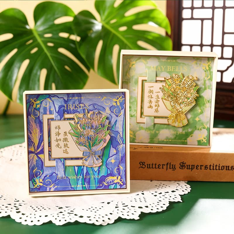Exquisite bouquet, bookmark gift box, hollowed out exquisite Teacher's Day gift, graduation gift for teachers, customizable cultural and creative souvenirs