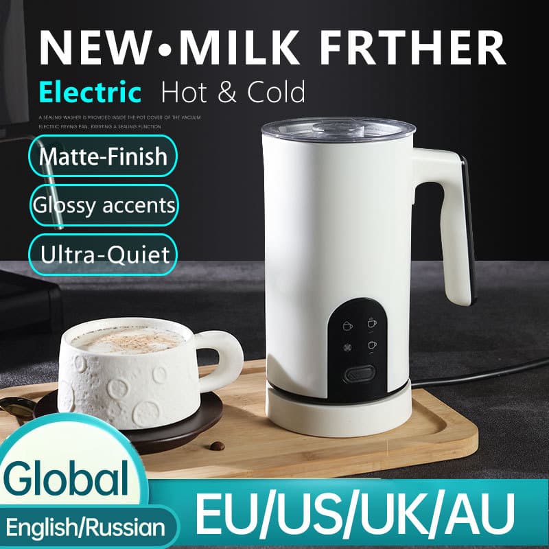 Cross-border Commercial Automatic Milk Frother Mini Home Coffee Machine Modern Simple Cold/Hot Electric Frother