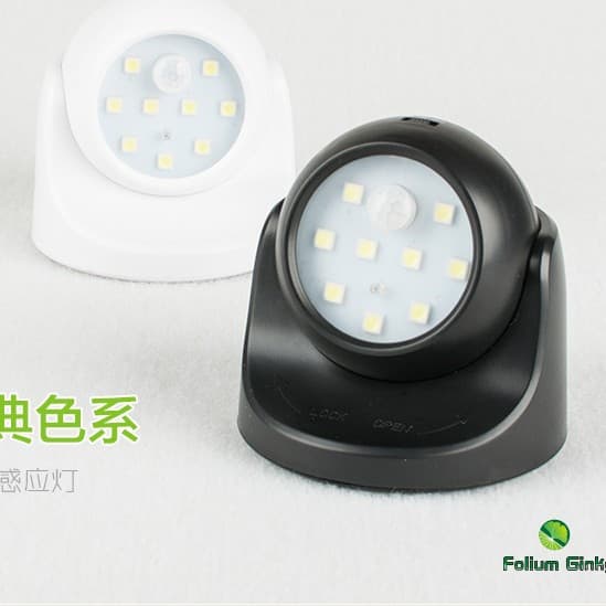 Spherical Light Control Human Body Sensor Energy-Saving Light, 360-Degree Rotation No Dead Angle Auto Sensor Light, Corridor/Cabinet Wall Light